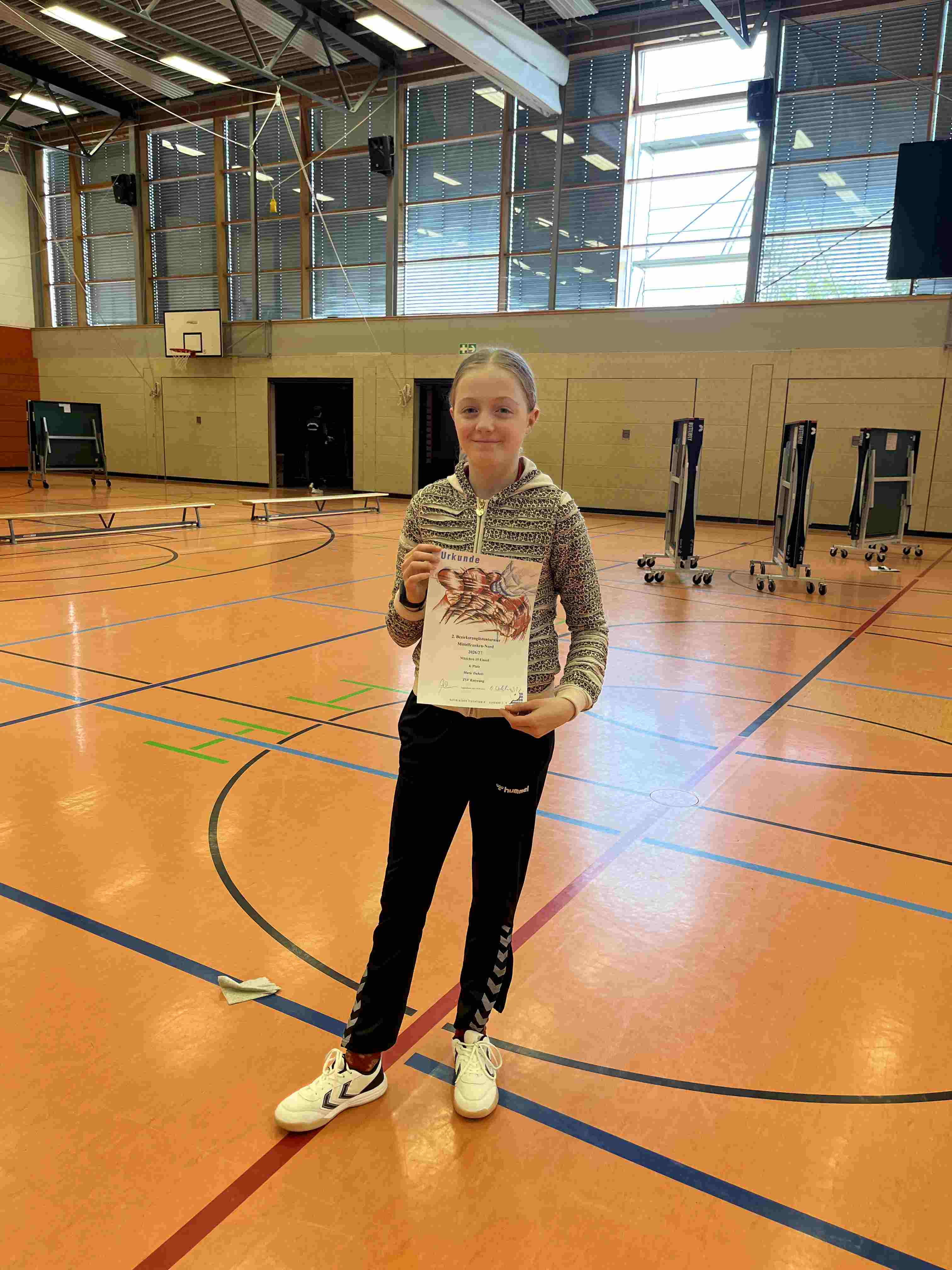 Marie Kleinschmidt 4. Platz U15 verkleinert